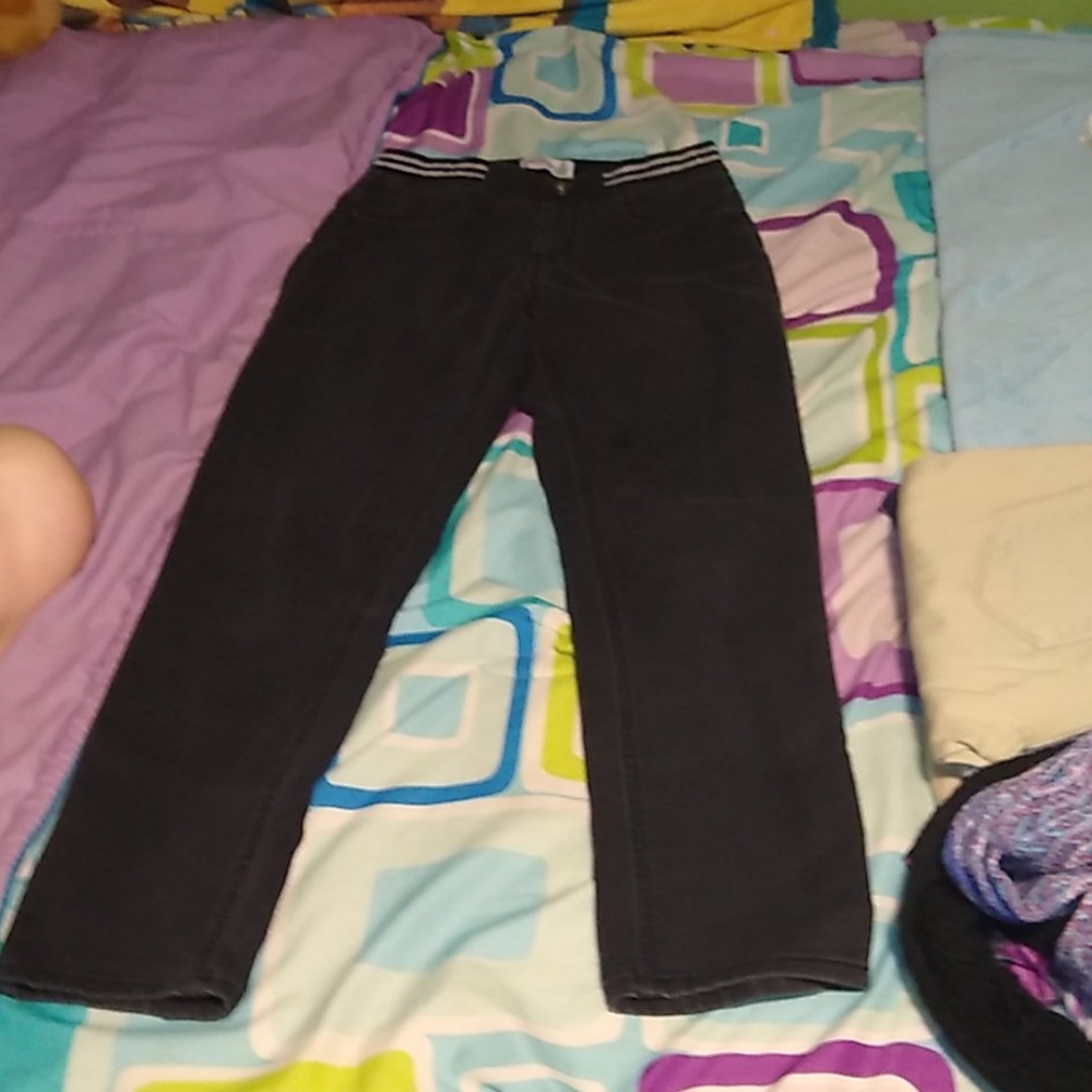Kids black skinny jeggings